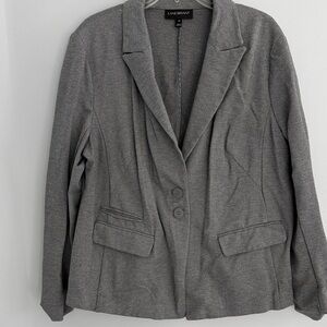 Lane Bryant Charcoal Women's Suit Knit Jacket